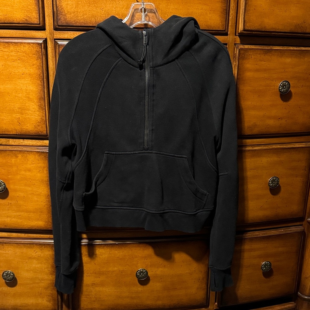 lululemon Women’s Black Scuba Oversized Half-Zip Hoodie